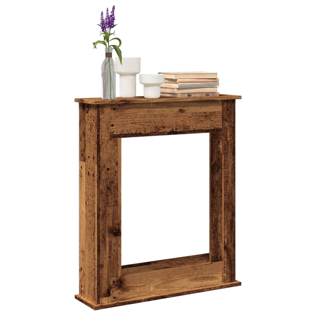 JUNG Vida Kaminumrandung Altholz-Optik 75x20x87,5 cm Holzwerkstoff