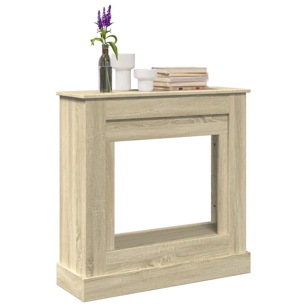 JUNG Vida Kaminumrandung Sonoma-Eiche 90x30x90 cm Holzwerkstoff