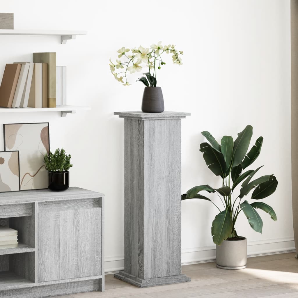 JUNG Vida Postament mit Stauraum Grau Sonoma 31x30x90 cm Holzwerkstoff