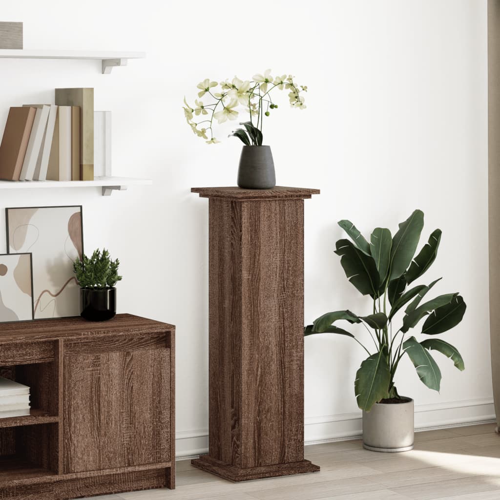 JUNG Vida Postament mit Stauraum Eichen-Optik 31x30x90 cm Holzwerkstoff