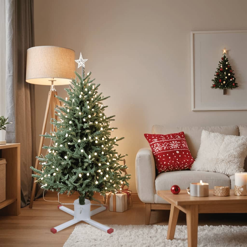 JUNG Vida Christbaumständer Weiß 61x61x15,5 cm