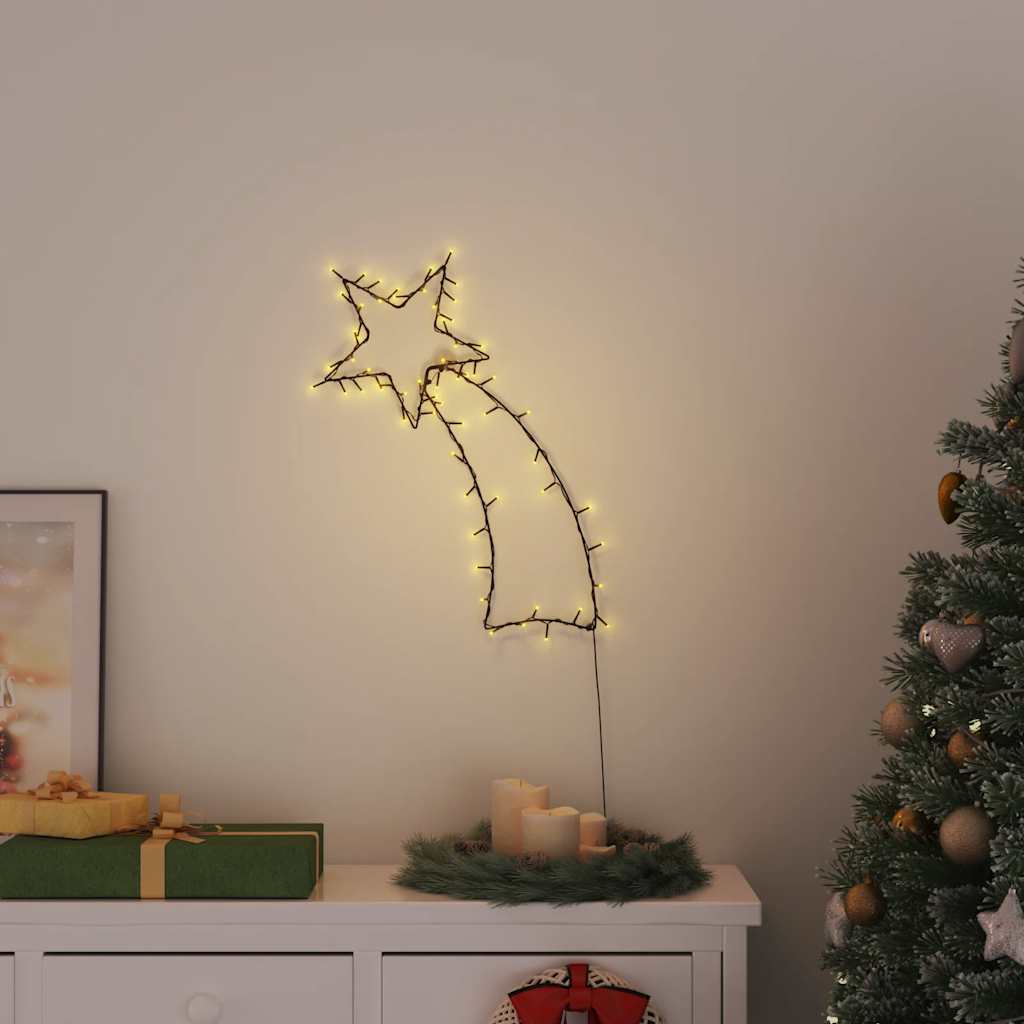 JUNG Vida Weihnachtsbeleuchtung Sternschnuppen-Silhouette 80 LEDs