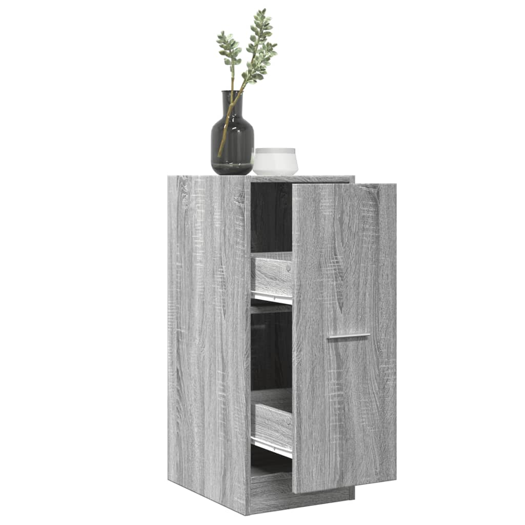 JUNG Vida Apothekerschrank Grau Sonoma 30x41x77,5 cm Holzwerkstoff