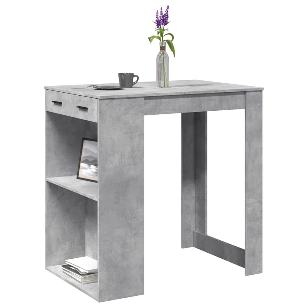 JUNG Vida Bartisch Betongrau 102x70x103,5 cm Holzwerkstoff