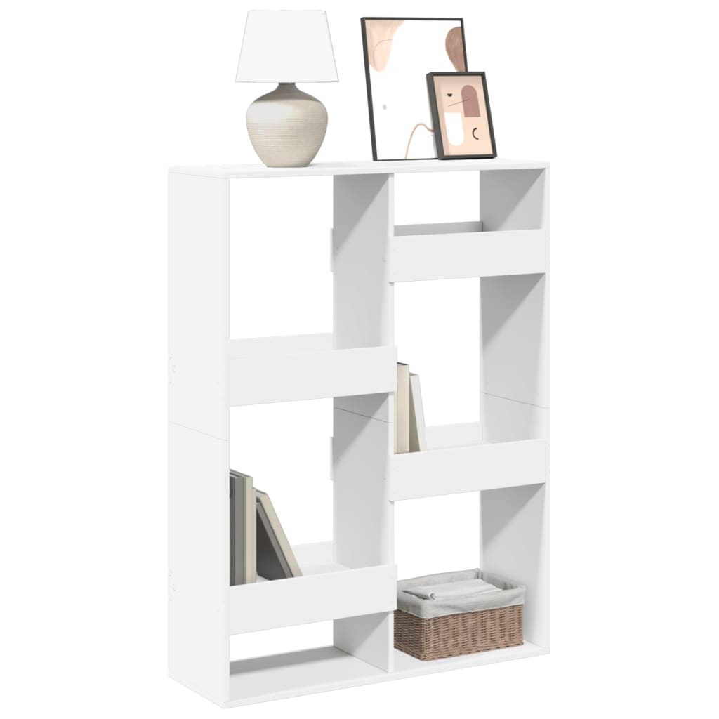 JUNG Vida Bücherregal Weiß 100x33x135 cm Holzwerkstoff