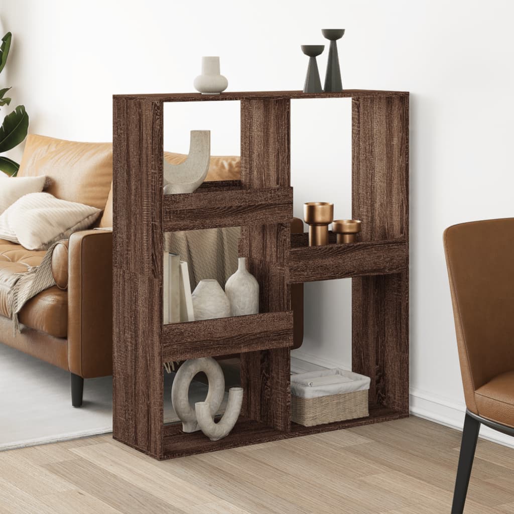 JUNG Vida Raumteiler Braun Eichen-Optik 100x33x115 cm Holzwerkstoff