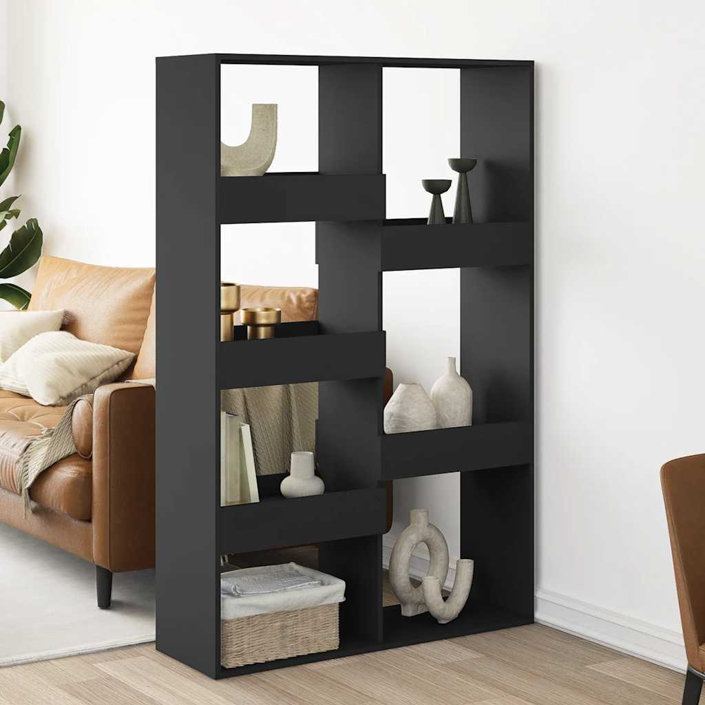 JUNG Vida Raumteiler Schwarz 100x33x155,5 cm Holzwerkstoff