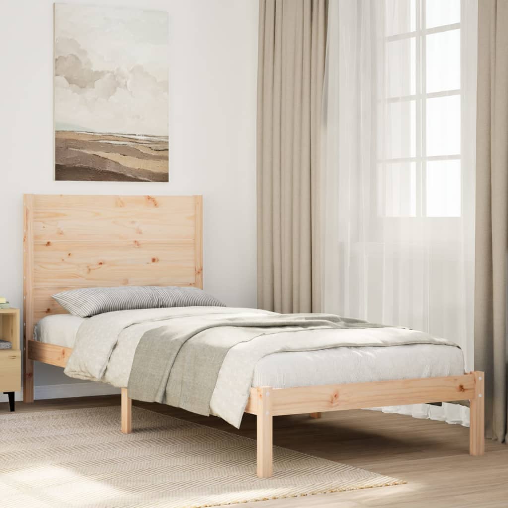 JUNG Vida Massivholzbett Extra Lang ohne Matratze 90x210 cm