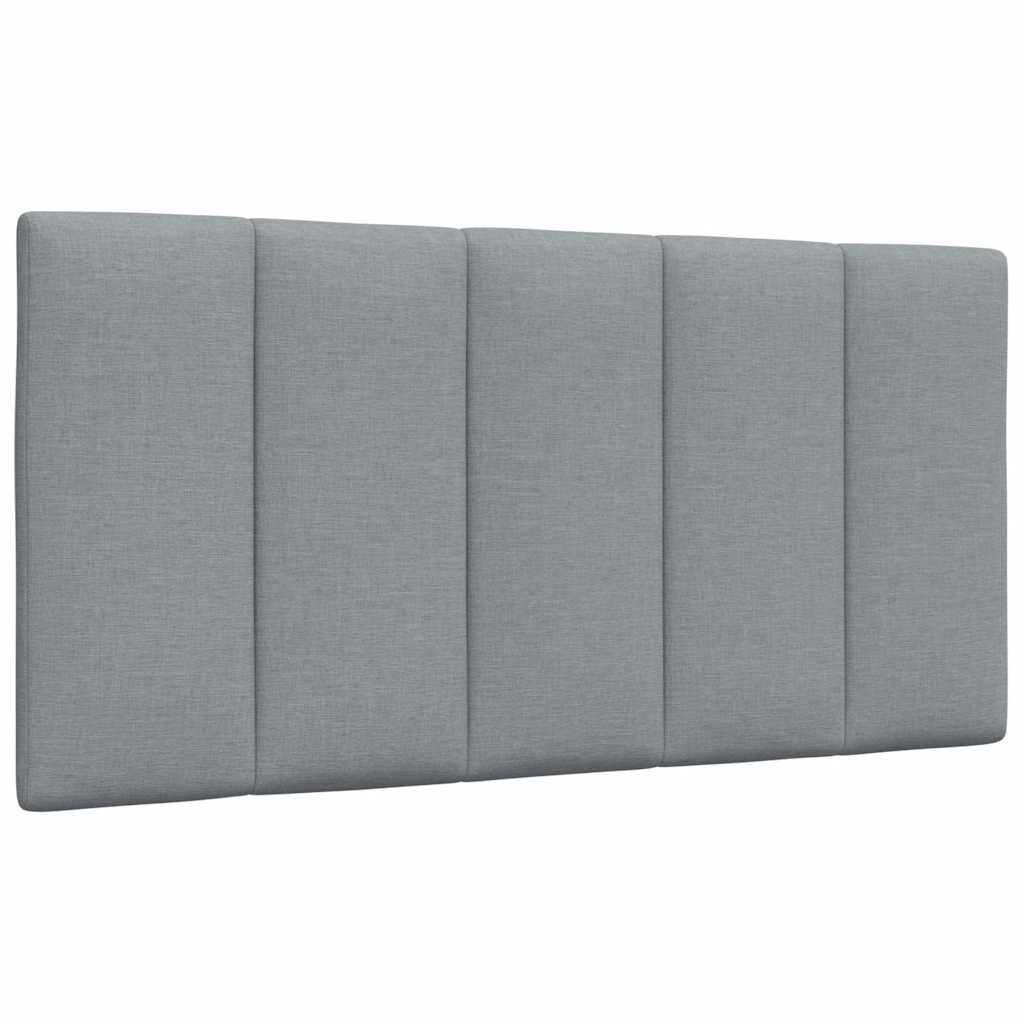 JUNG Vida Kopfteil-Kissen "Hanko" Hellgrau 100 cm Stoff