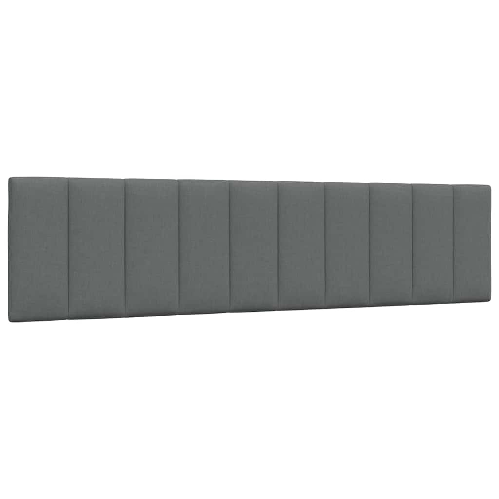 JUNG Vida Kopfteil-Kissen "Hanko" Dunkelgrau 200 cm Stoff