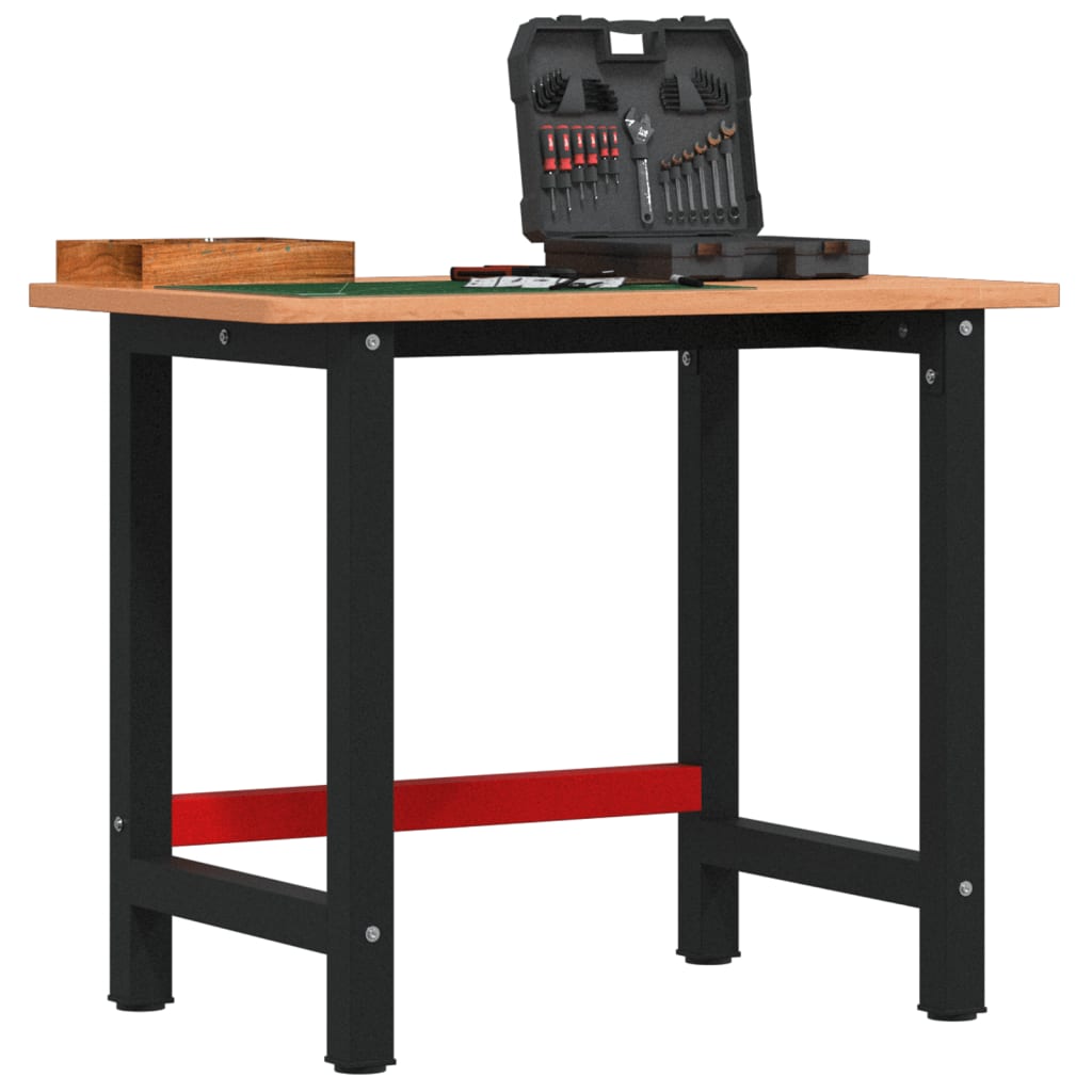 JUNG Vida Werkbank 100x60x81,5 cm Massivholz Buche Rechteckig