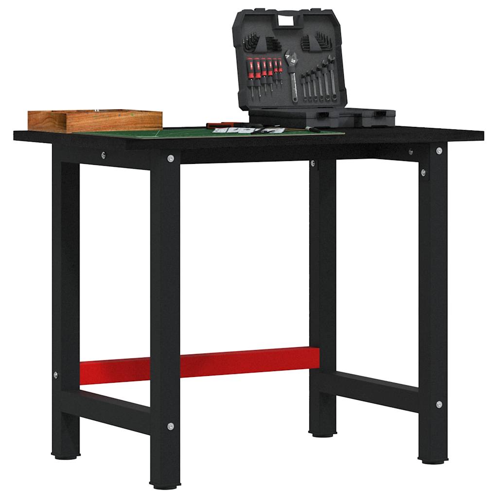 JUNG Vida Werkbank Dunkelbraun 100x60x81,5 cm Massivholz Eiche