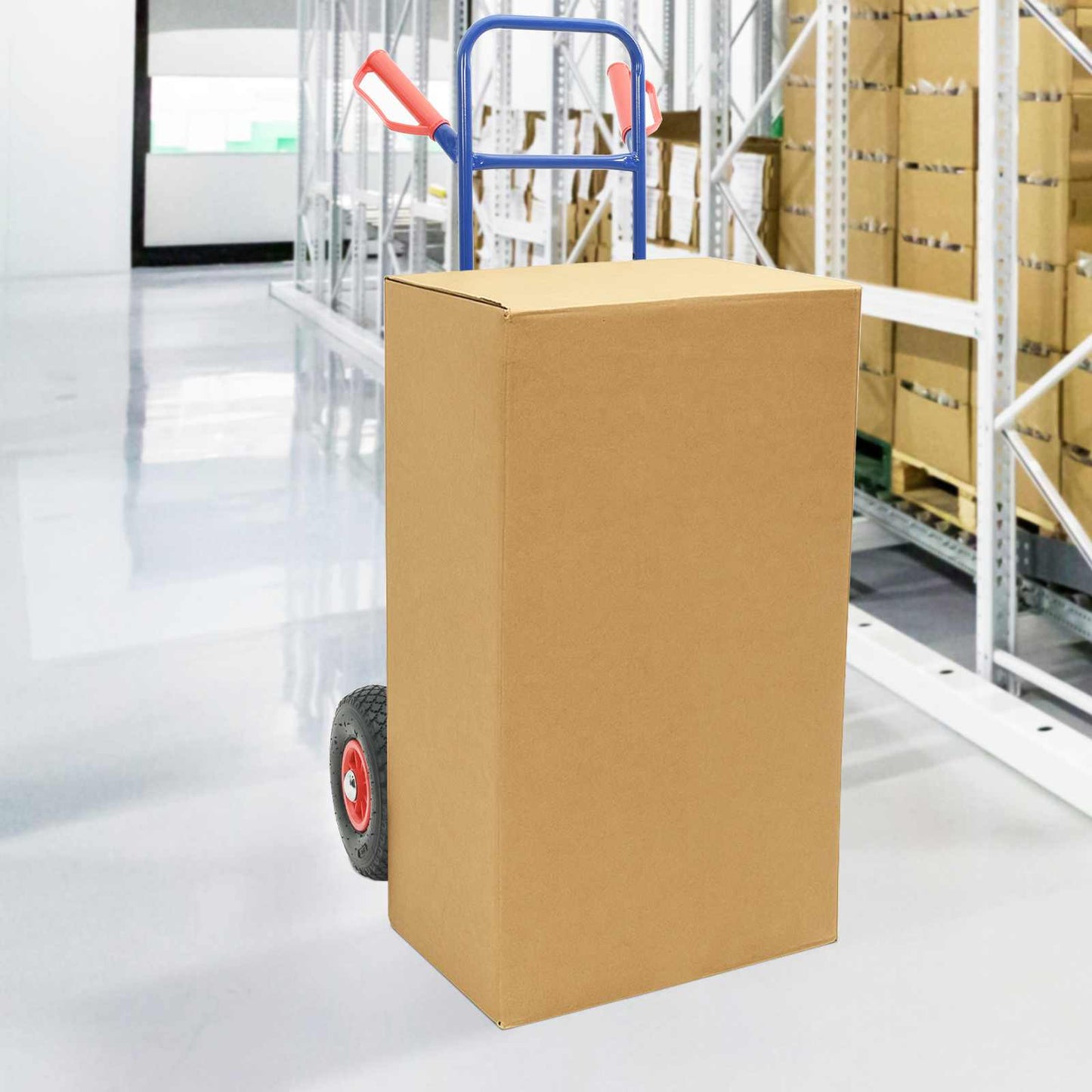 JUNG Vida Handwagen Blau und Rot 49,5 x 53 x 114 cm Stahl