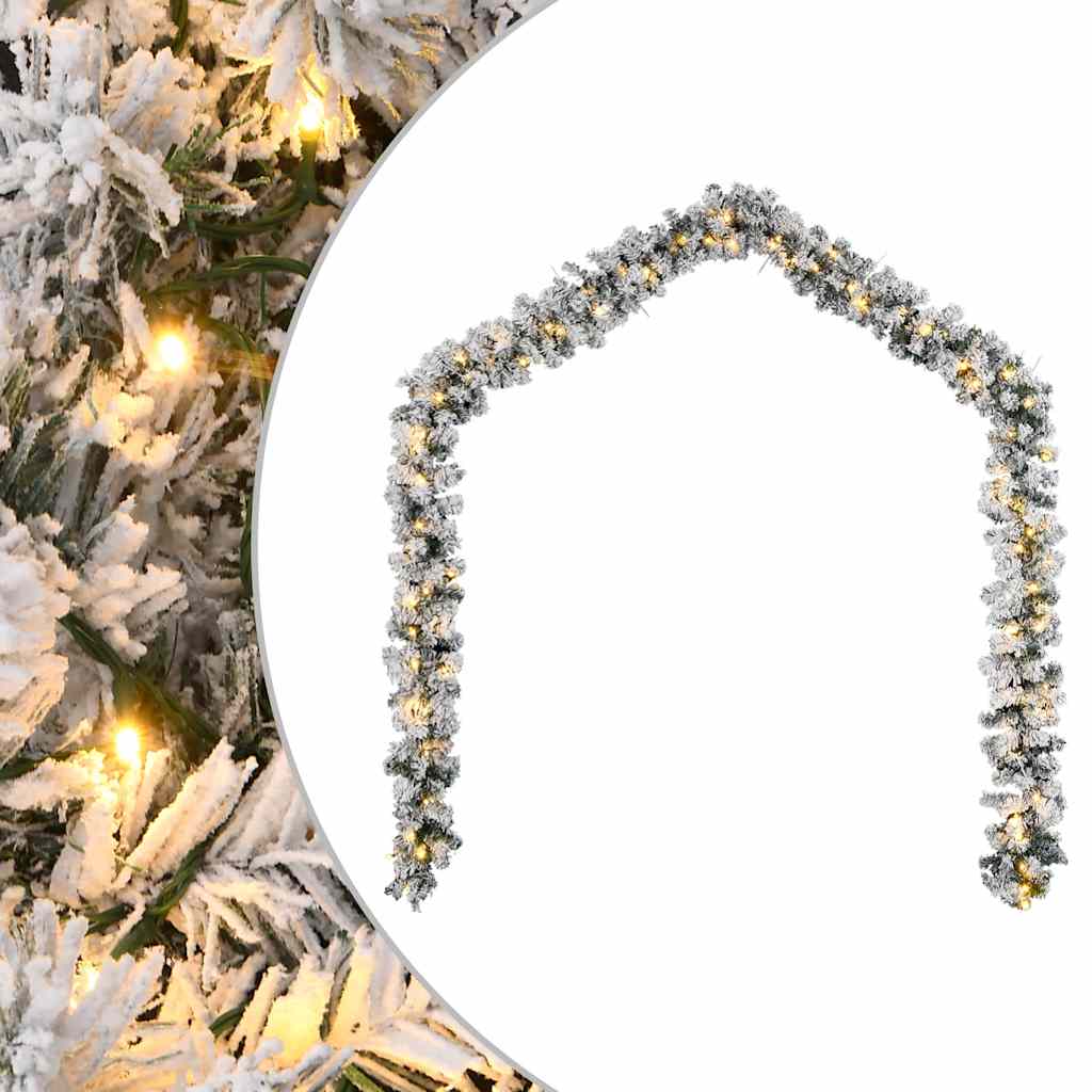 JUNG Vida Weihnachtsgirlande mit LED-Leuchten Grün 20 m PVC
