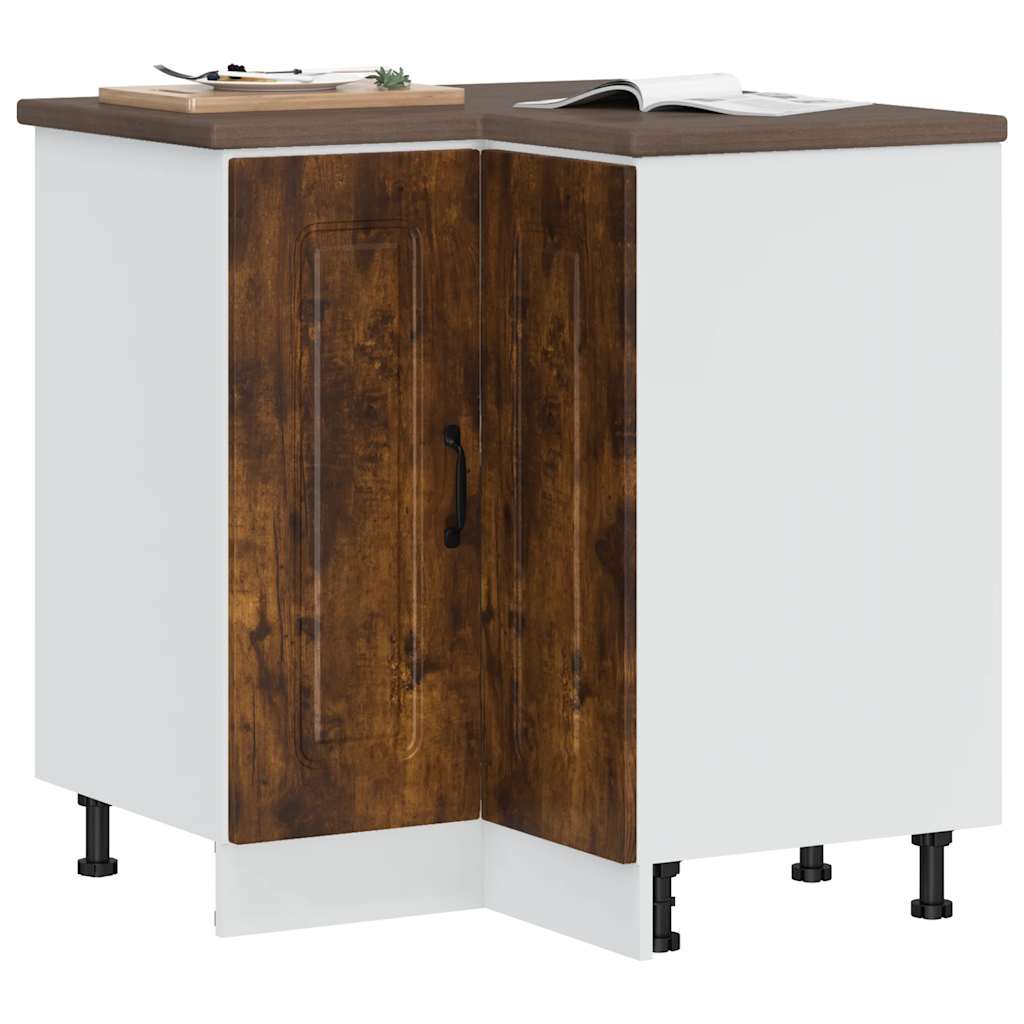 JUNG Vida Küchen-Eckunterschrank Kalmar Räuchereiche Holzwerkstoff