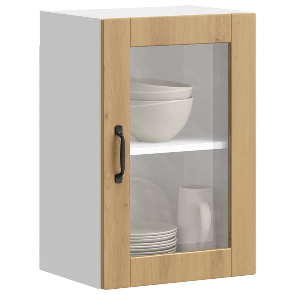 JUNG Vida Küchen-Hängeschrank mit Glastür Porto Artisan-Eiche