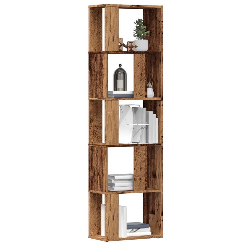 JUNG Vida Bücherschrank Altholz-Optik 45x24x159 cm Holzwerkstoff