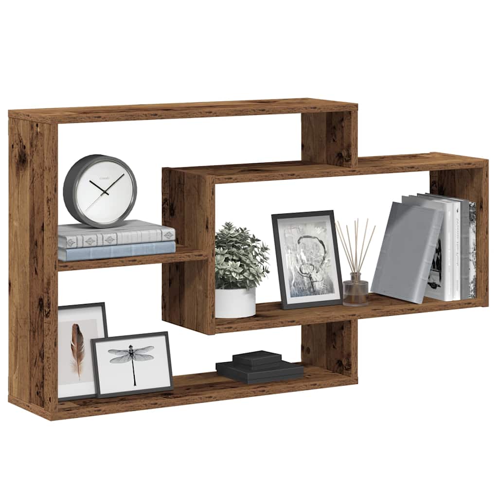 JUNG Vida Wandregal Altholz-Optik 104x20x58,5 cm Holzwerkstoff