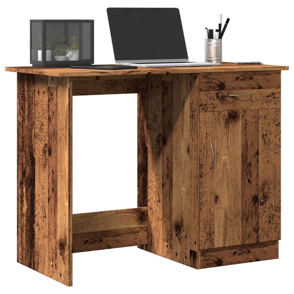 JUNG Vida Schreibtisch Altholz-Optik 100x50x76 cm Holzwerkstoff