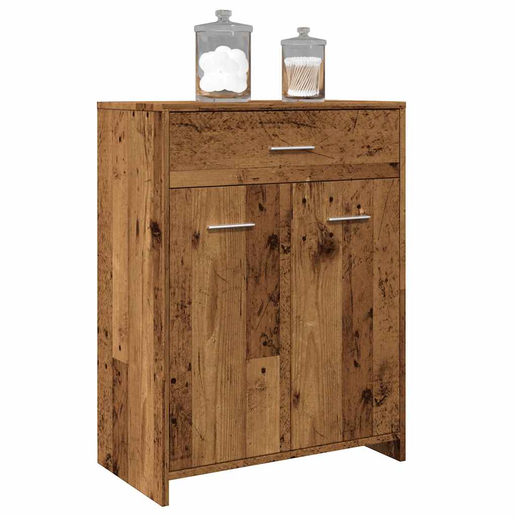 JUNG Vida Badschrank Altholz-Optik 60x33x80 cm Holzwerkstoff