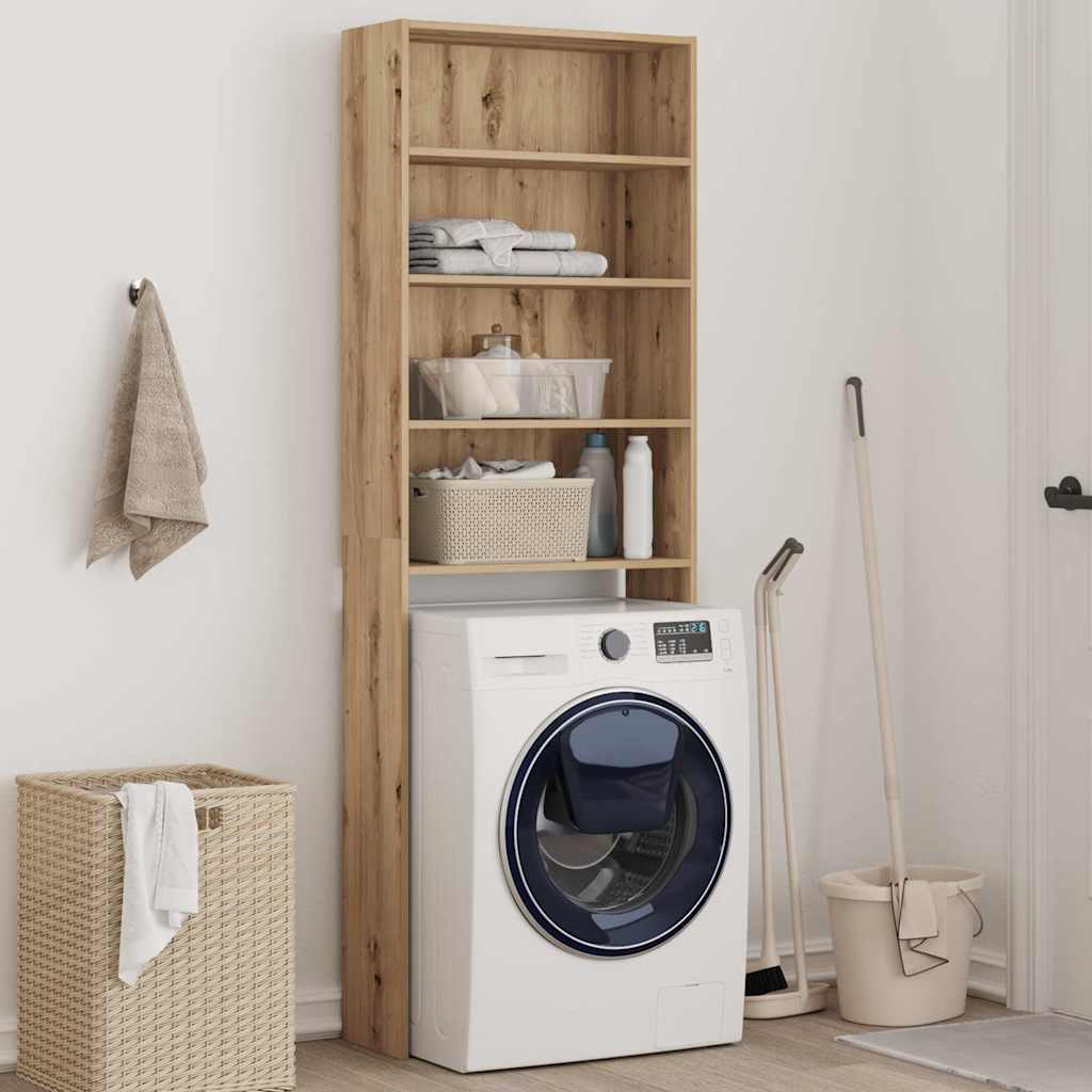 JUNG Vida Waschmaschinenregal Artisan-Eiche 64x24x190 cm