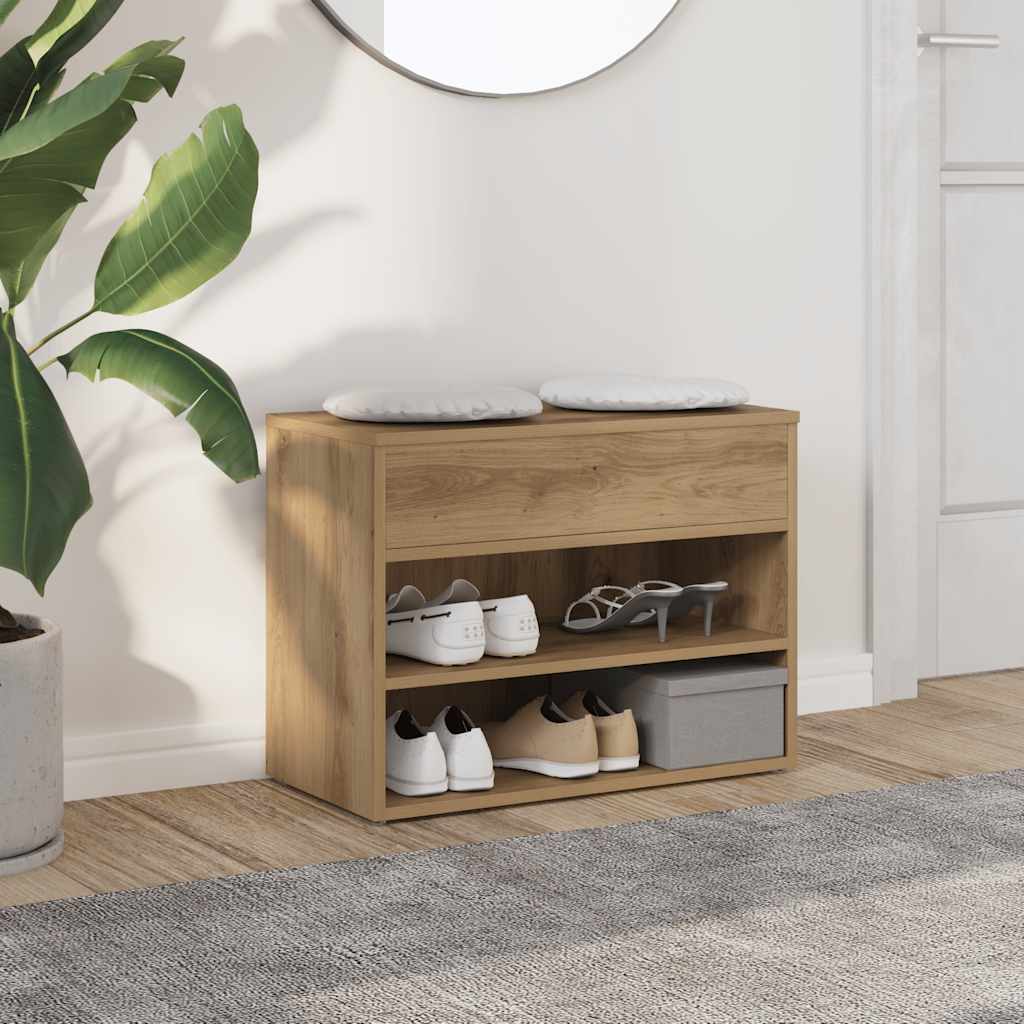 JUNG Vida Schuhbank Artisan-Eiche 60x30x45 cm Holzwerkstoff
