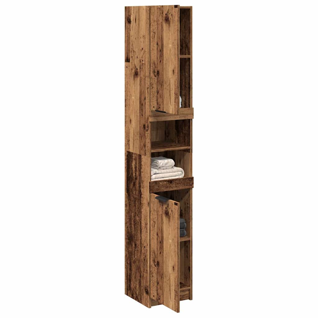 JUNG Vida Badschrank Altholz-Optik 32x34x188,5 cm Holzwerkstoff