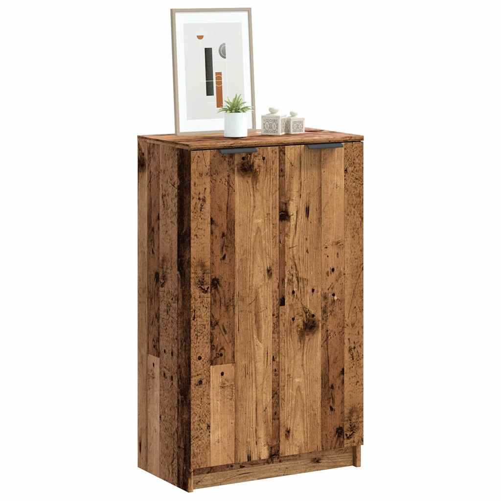 JUNG Vida Schuhschrank Altholz-Optik 59x35x100,5 cm Holzwerkstoff