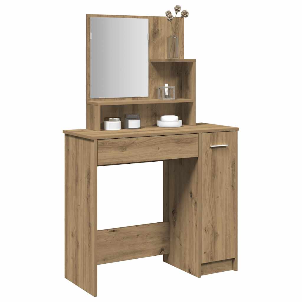 JUNG Vida Schminktisch mit Spiegel Artisan-Eiche 86,5x35x136 cm