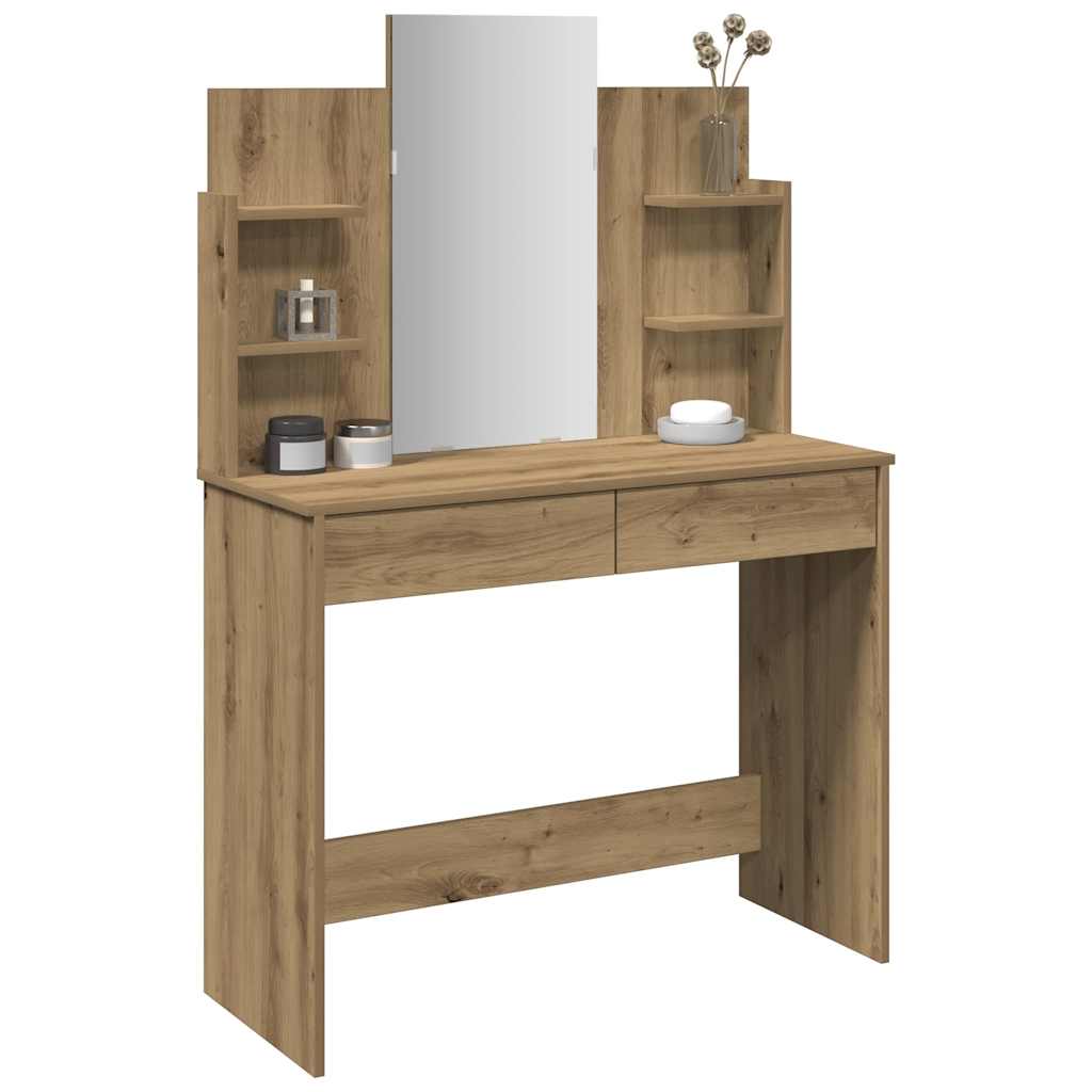 JUNG Vida Schminktisch mit Spiegel Artisan-Eiche 96x39x142 cm