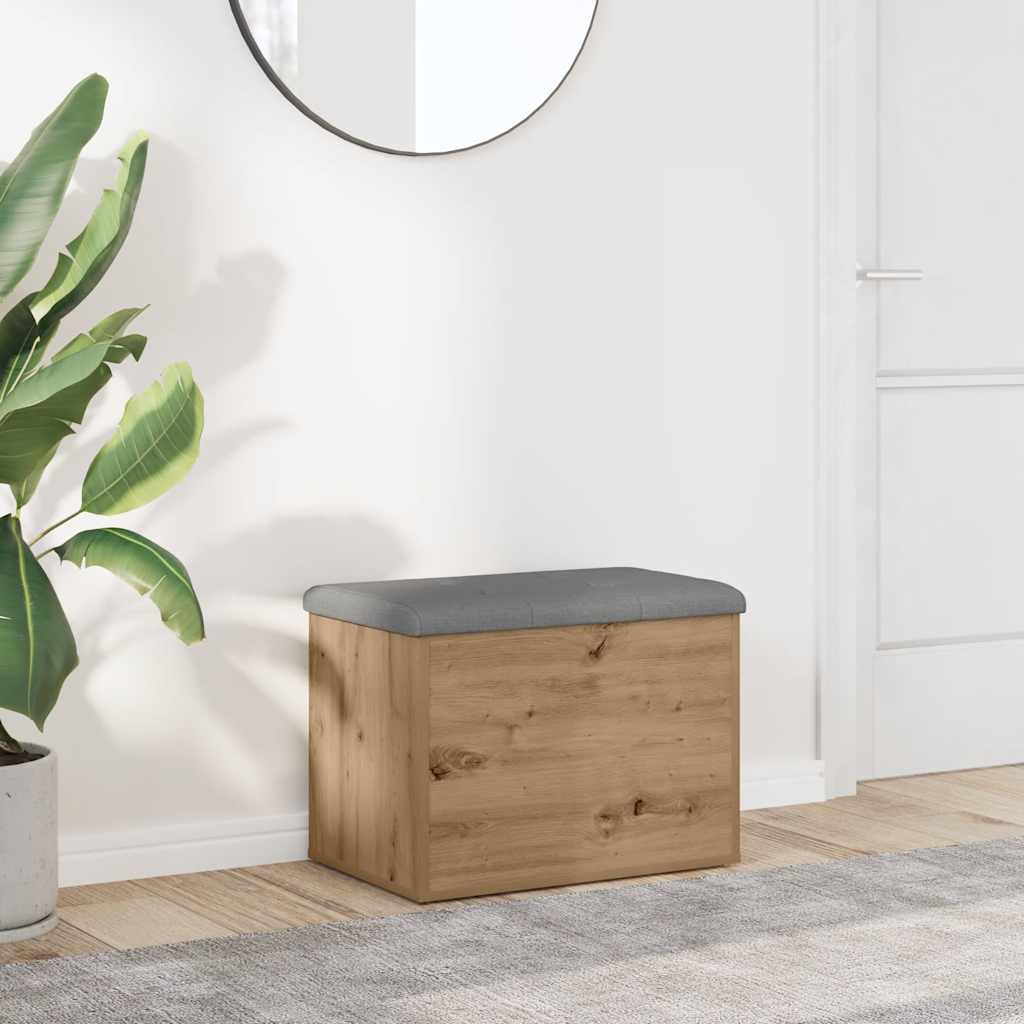 JUNG Vida Sitzbank mit Stauraum Artisan-Eiche 62x42x45 cm Holzwerkstoff
