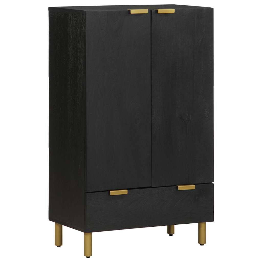 JUNG Vida Highboard Schwarz 60x33x100 cm Holzwerkstoff