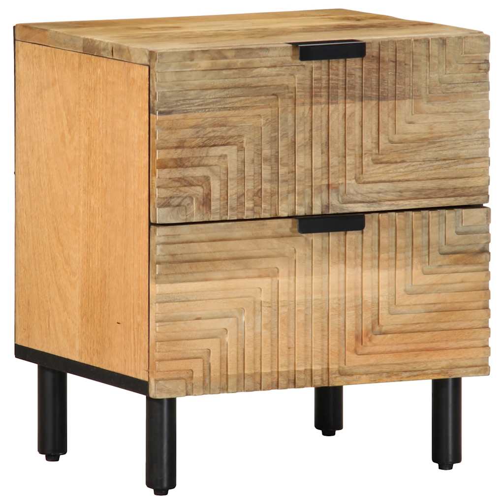 JUNG Vida Nachttisch Braun 40x33x46 cm Massivholz Mango
