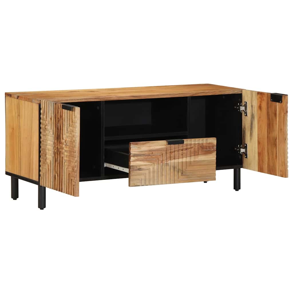 JUNG Vida TV-Einheiten Massivholz Akazie 105 x 33,5 x 46 cm Holzwerkstoff