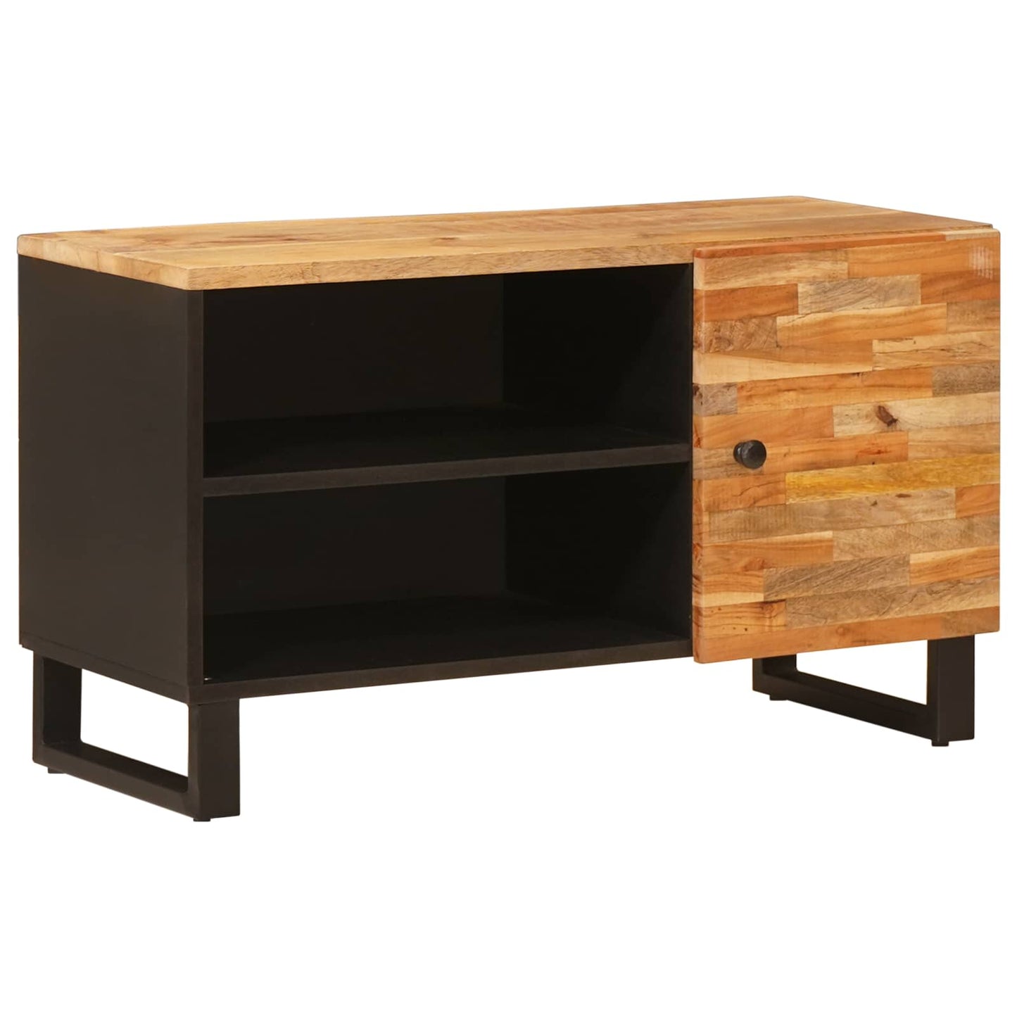 JUNG Vida TV-Schränk mit Regal Braun 80 x 33 x 46 cm Massivholz Mango