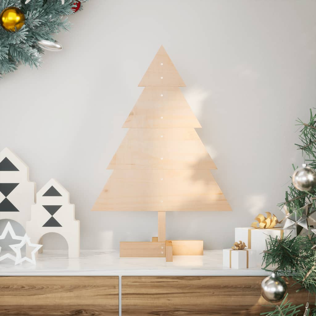 JUNG Vida Weihnachtsbaum Holz zum Schmücken 70 cm Massivholz