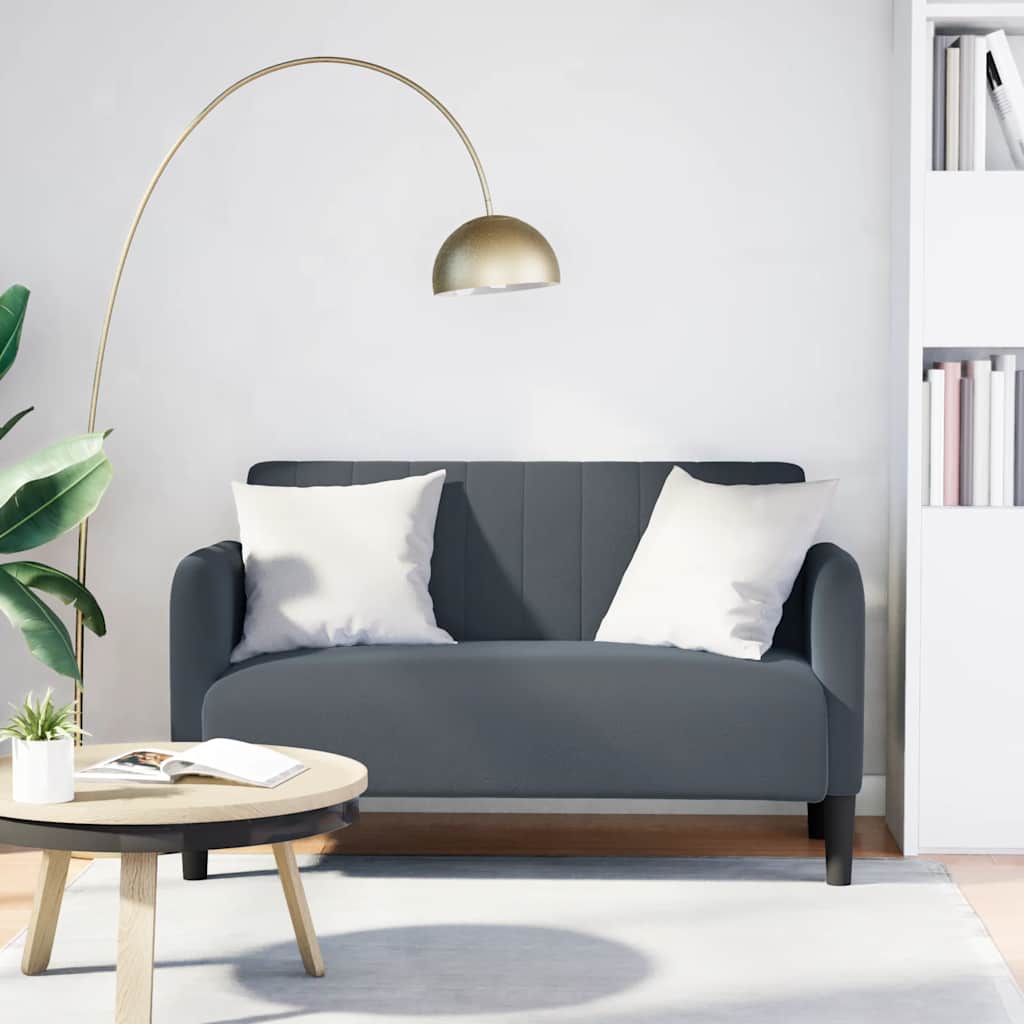 JUNG Vida Zweisitzer-Sofa Dunkelgrau 109 cm Samt