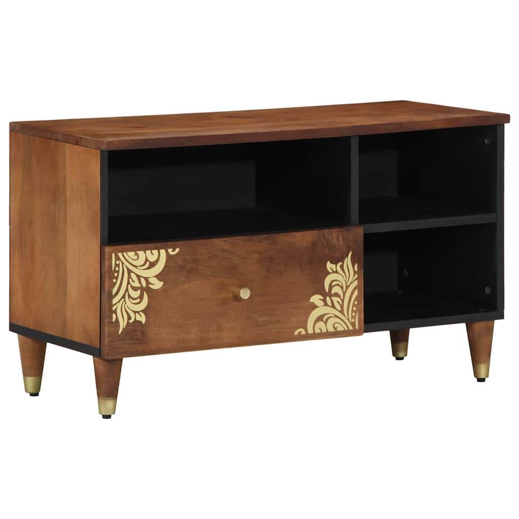 JUNG Vida TV-Schränk Honigbraun 80 x 33 x 46 cm Massivholz Mango
