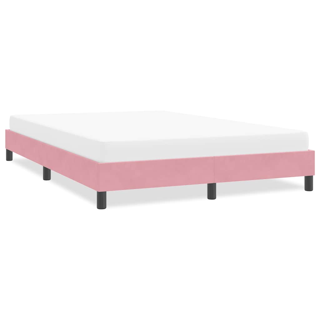 JUNG Vida Bettgestell ohne Matratze Rosa 140x220 cm Samt