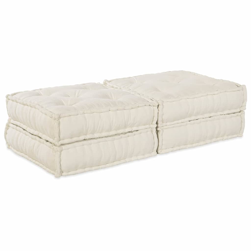 JUNG Vida Modulares Sofa 2 pcs Creme 140 x 70 x 36 cm Stoff