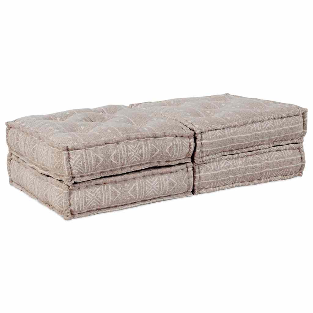 JUNG Vida Modulares Sofa 2 pcs Hellbraun 140 x 70 x 36 cm Stoff