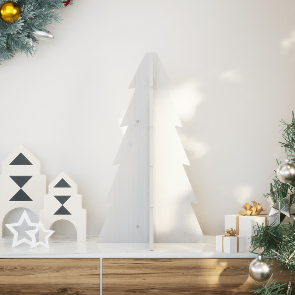 JUNG Vida Weihnachtsbaum Holz zum Schmücken 69,5 cm Massivholz Kiefer