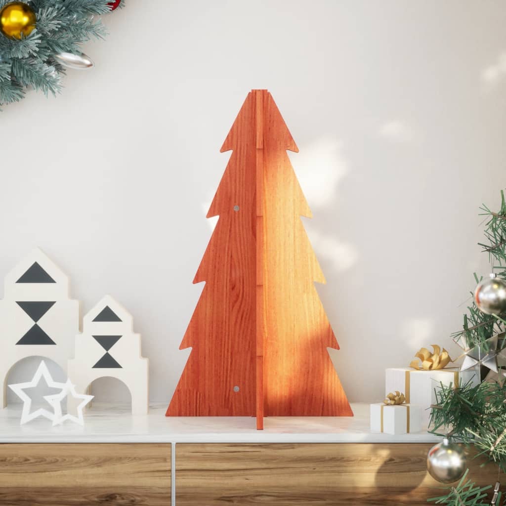 JUNG Vida Weihnachtsbaum Holz zum Schmücken 69,5 cm Massivholz Kiefer