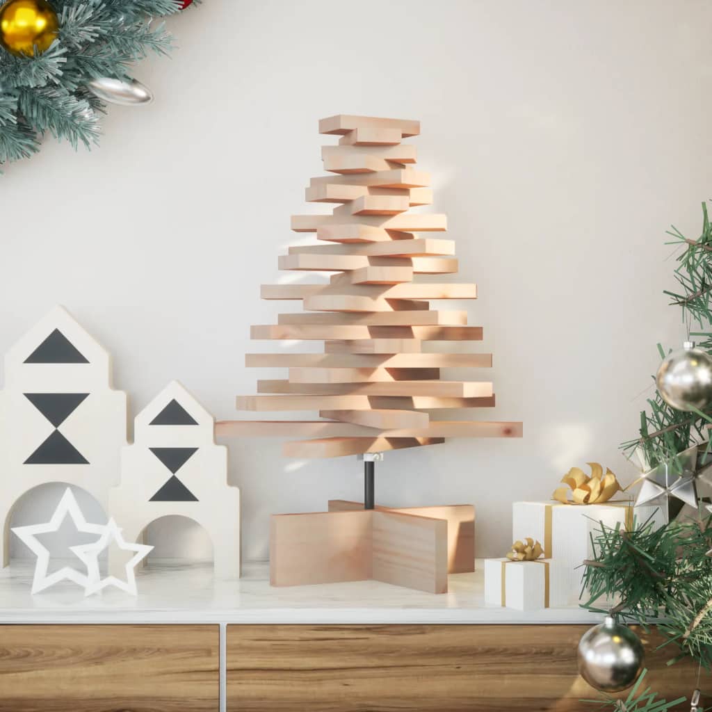 JUNG Vida Weihnachtsbaum Holz zum Schmücken 60 cm Massivholz Kiefer