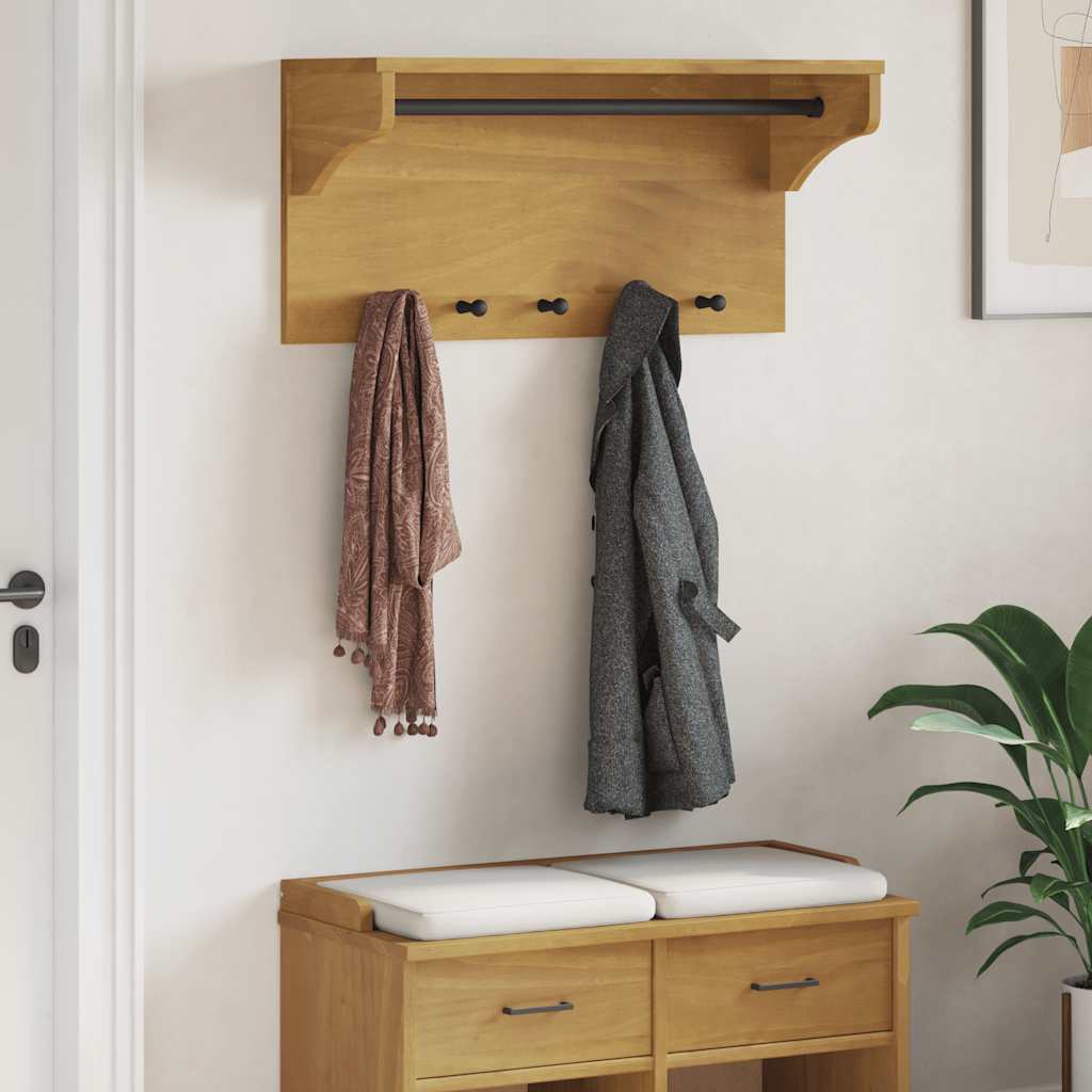 JUNG Vida Wandgarderobe SANDNES 87x30x42 cm Massivholz Kiefer