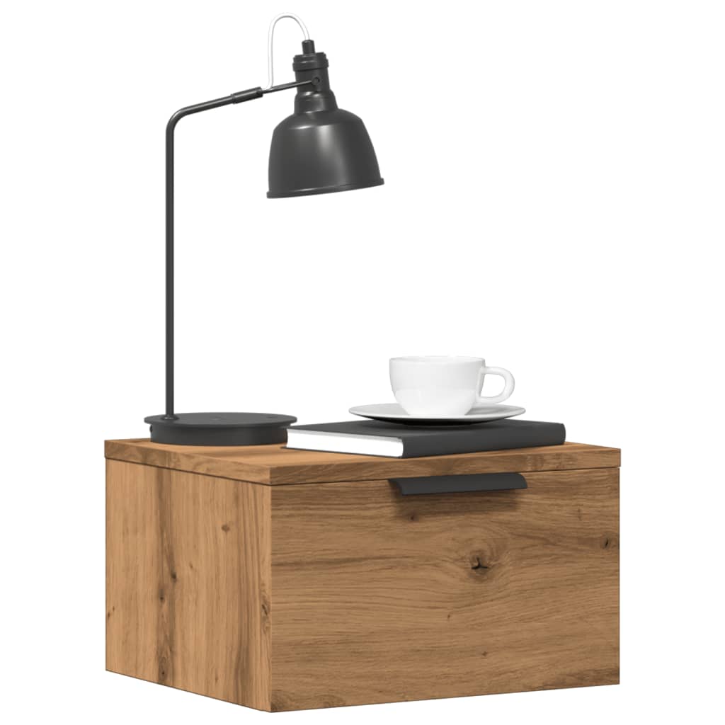 JUNG Vida Wand-Nachttische 2 Stk. Artisan-Eiche 34x30x20 cm