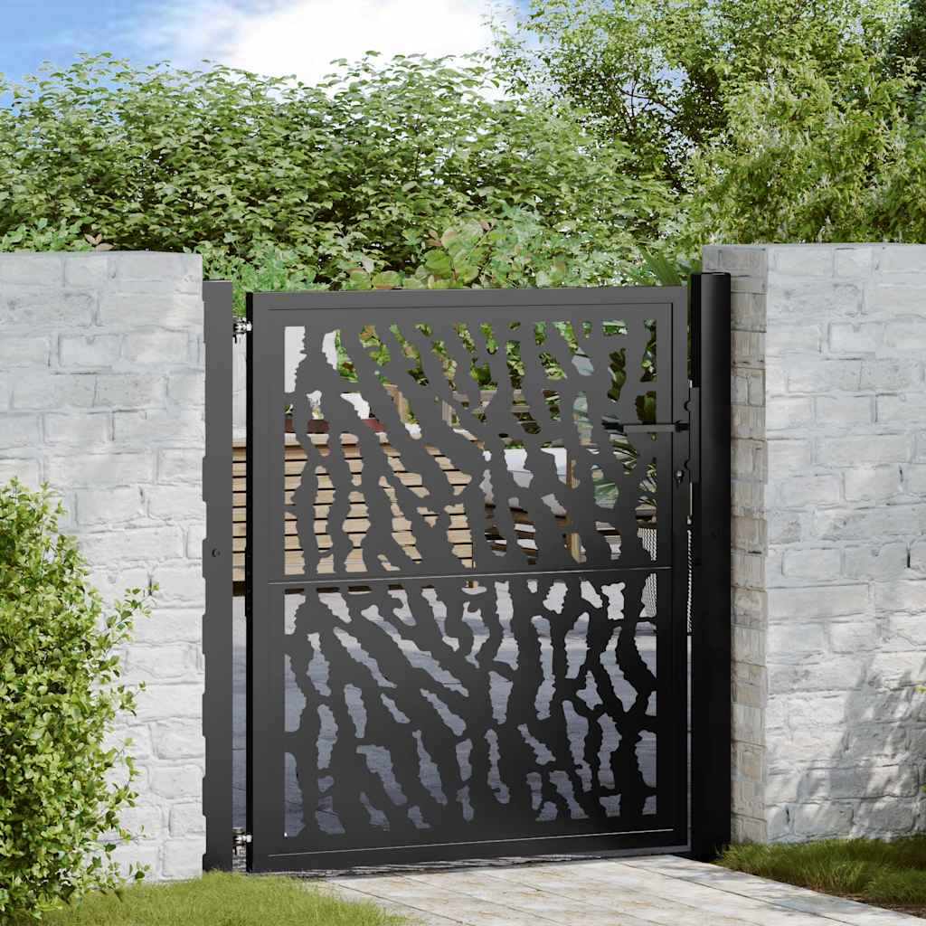 JUNG Vida Gartentor Schwarz 100x100 cm Stahl Trace Design