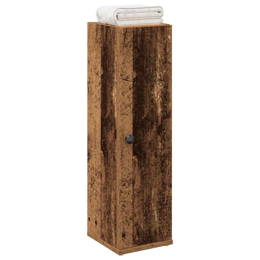 JUNG Vida Badezimmerschrank mit Rollenhalter Altholz-Optik 20,5x22x72 cm