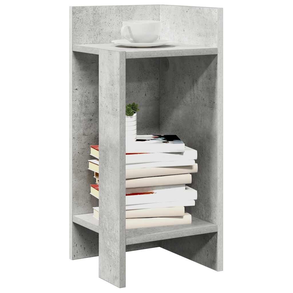 JUNG Vida Beistelltische 2 Stk. mit Ablage Betongrau 25,5x27x60 cm