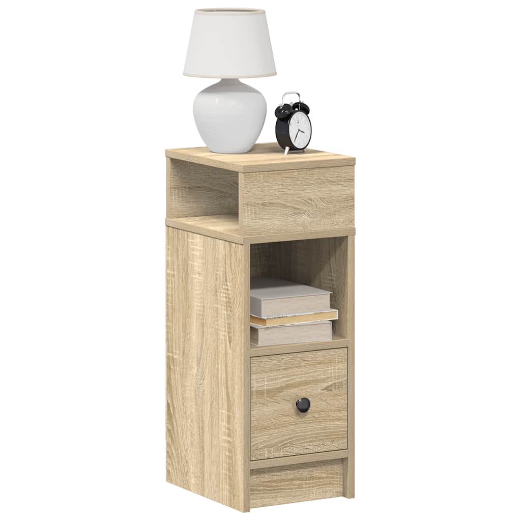 JUNG Vida Nachttisch mit Schublade Sonoma-Eiche 25x31x66 cm